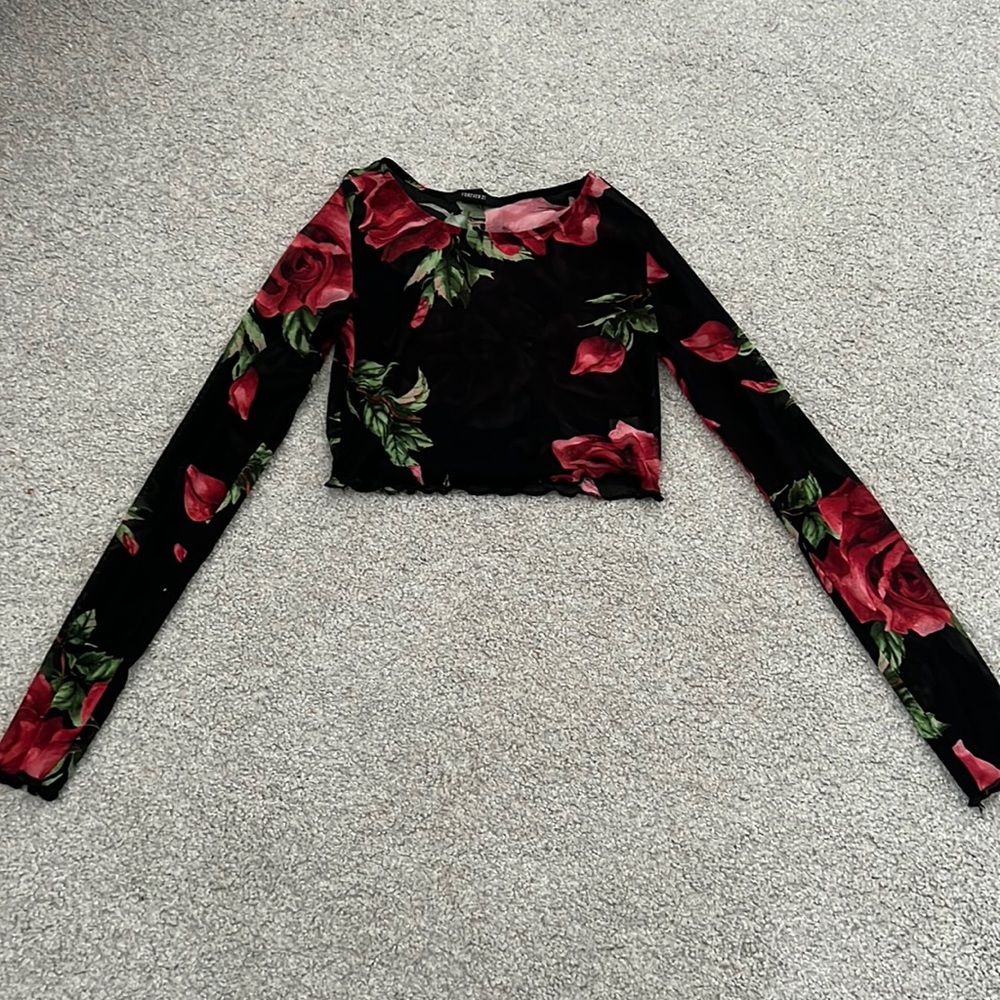 Floral crop top